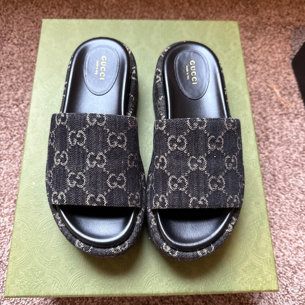 EUC Gucci Platform Sandals